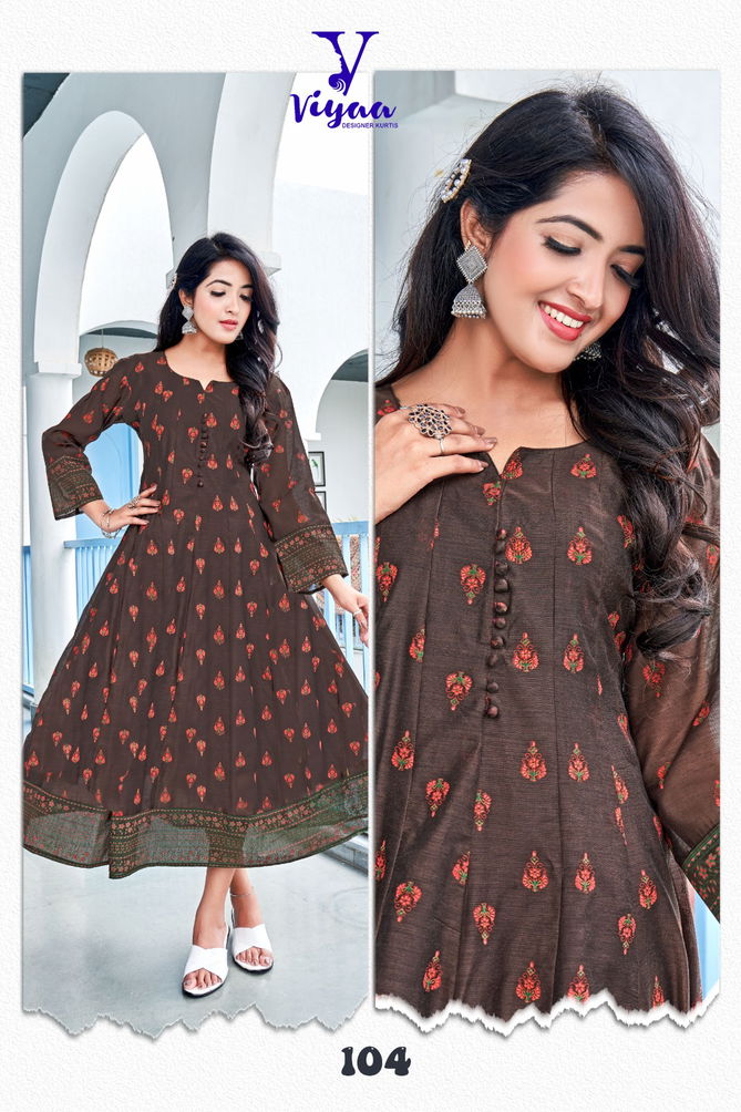 Stargirl By Viyaa Printed 101 To 108 Anarkali Kurtis Exporters In India